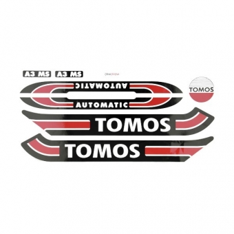 Sticker set Standard rood/zwart