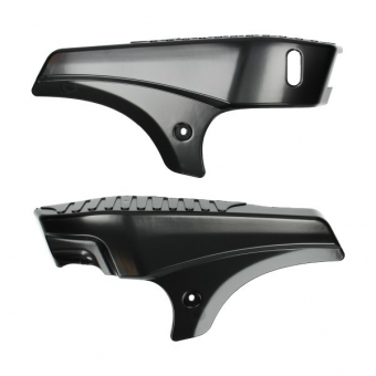 Plastic zijkappen mat zwart